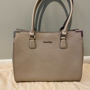 Calvin Klein pale gold handbag